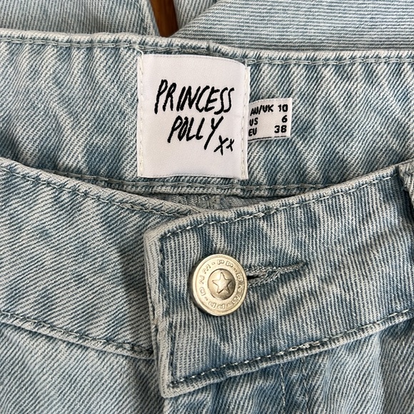 NEW PRINCESS POLLY Cabarita Lounge Denim Light Wash sz 6 - Picture 5 of 5